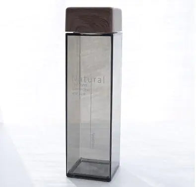 Square Plastic Cup, Trendy Leak-proof Student Mug